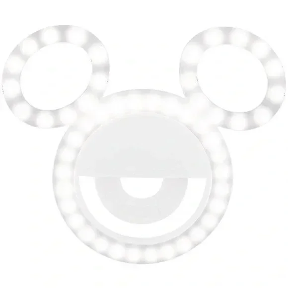 New in box Disney Mickey Selfie Ring Adjustable Light White - Picture 2 of 5